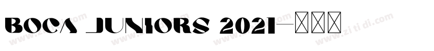 Boca Juniors 2021字体转换